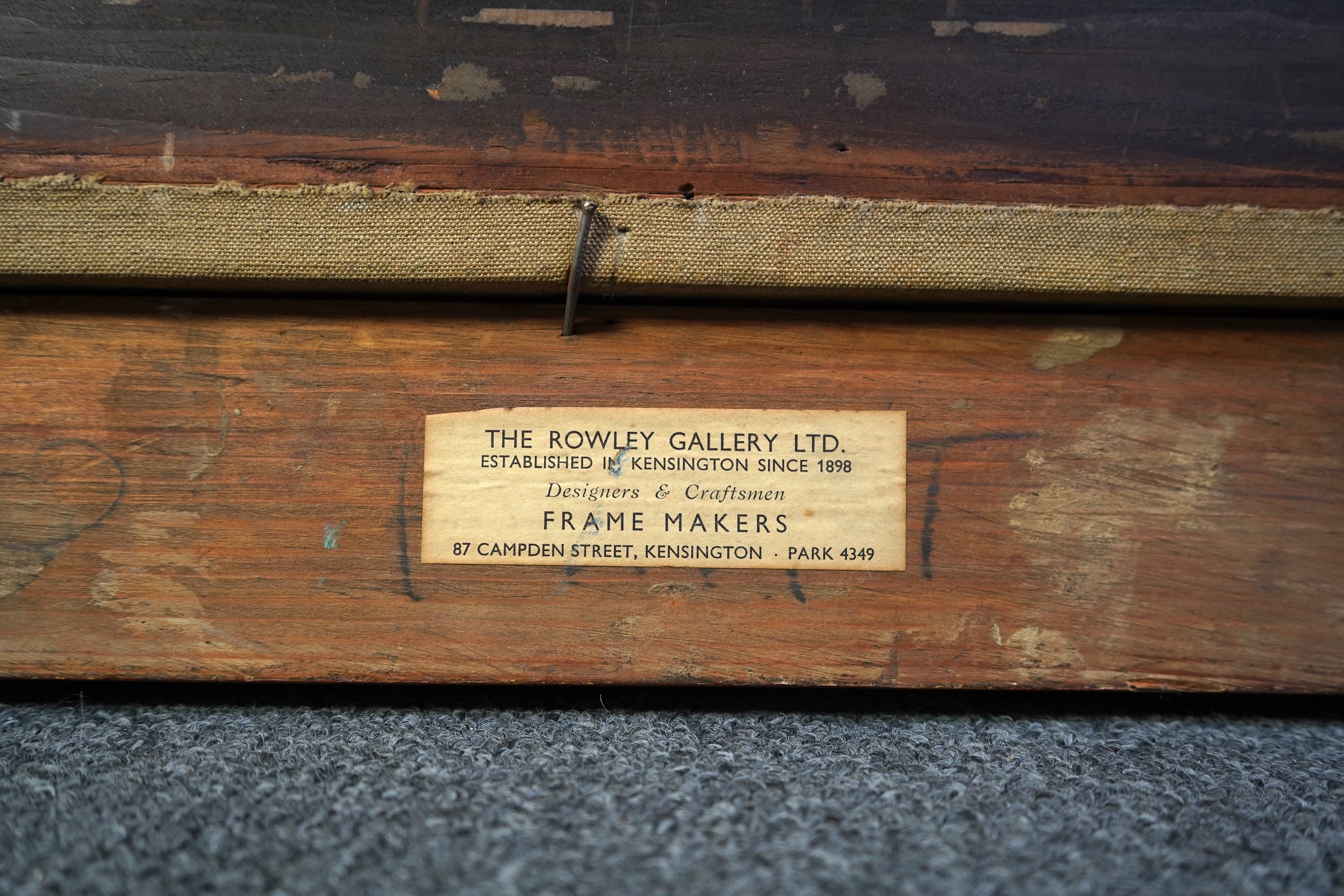 Follower of George Romney, British 1734-1802, A portrait of a young lady with yellow drapery